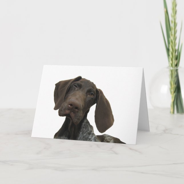 Tarjeta de felicitación brillante del grisáceo (Anverso)