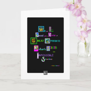 Tarjeta de felicitación Brillantemente disimulada