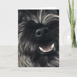 Tarjeta de felicitación Brindle de Terrier de