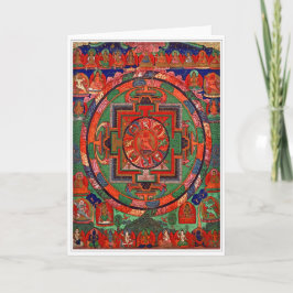 Tarjeta de felicitación budista Tantric de la
