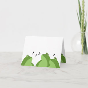 Tarjeta de felicitación Bullfrog Chorus