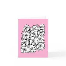 Tarjeta de felicitación BW para Flores