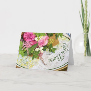 Tarjeta de felicitación Cafe de Flore en París