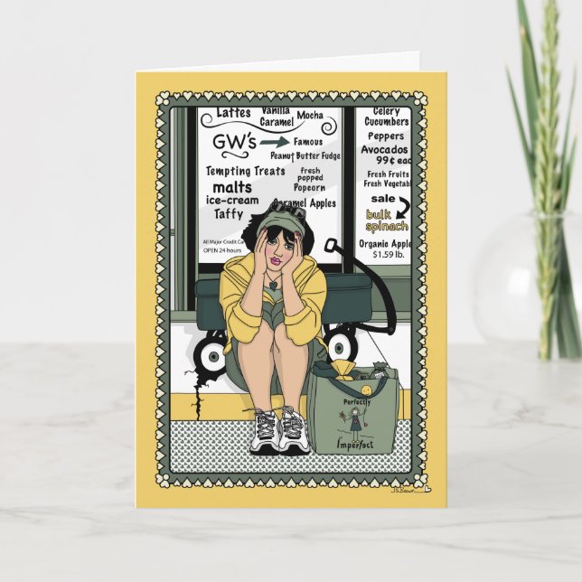 Tarjeta de Felicitación Caído del Vagón (Anverso)