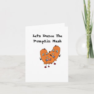 Tarjeta de felicitación: Calabaza bailando de Hall