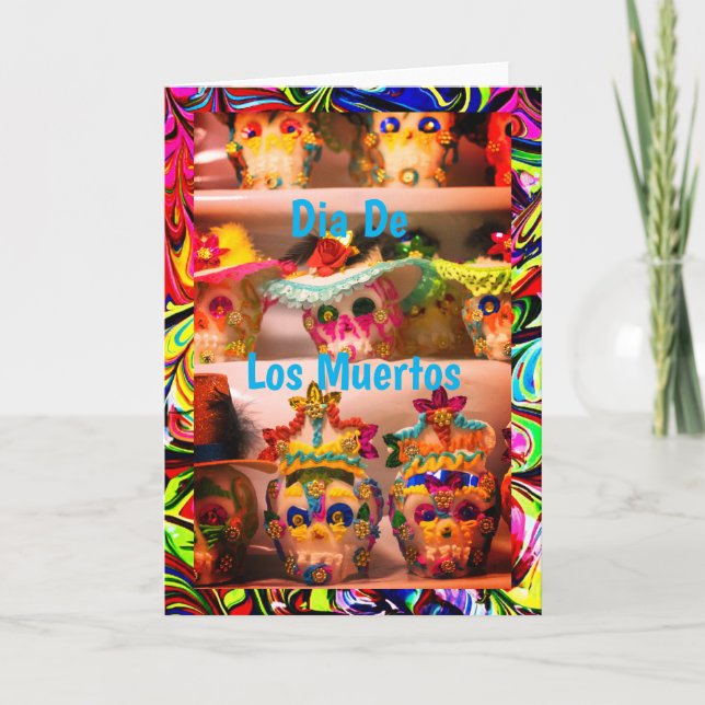 Tarjeta de felicitación Calaveritas de Azucar de 5 (Anverso)