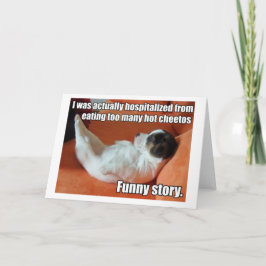 Tarjeta de felicitación caliente del perrito de