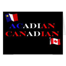 Tarjeta de felicitación canadiense acadiana