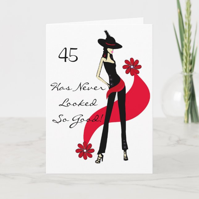 Tarjeta de felicitación candente del cumpleaños de (Anverso)