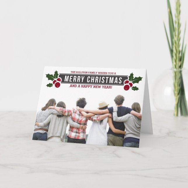 Tarjeta de felicitación caprichosa de la foto del (Anverso)