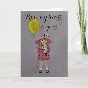 Tarjeta de felicitación captada por los caprichos