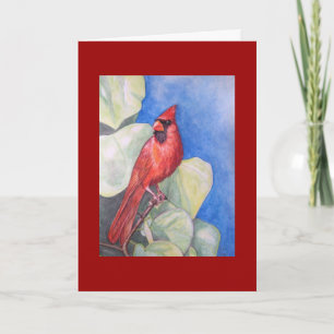 TARJETA de FELICITACIÓN cardinal deliciosamente