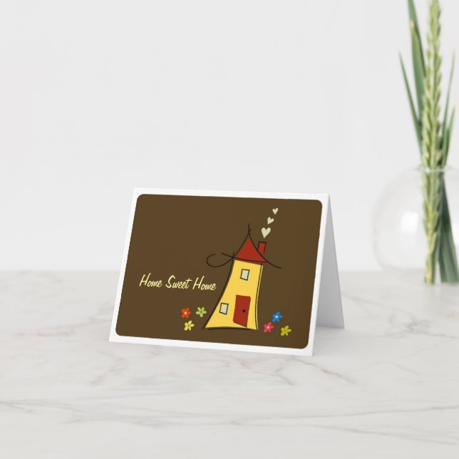 Tarjeta de felicitación casera dulce (Anverso)
