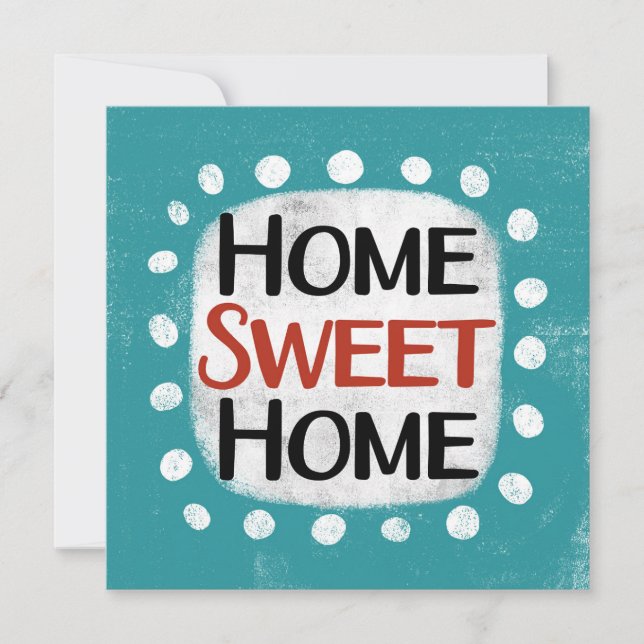 Tarjeta de felicitación casera dulce (Anverso)