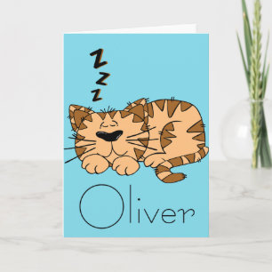 Tarjeta de felicitación Cat Nap Kitty