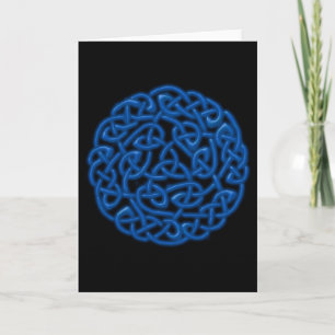 Tarjeta de felicitación Celtic Knot (en blanco den