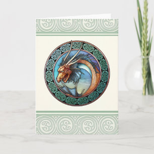 Tarjeta de felicitación céltica del diseño del