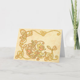 Tarjeta de felicitación céltica del Fox