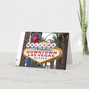Tarjeta de felicitación céntrica de Las Vegas