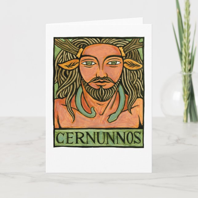 Tarjeta de felicitación Cernunnos (Anverso)
