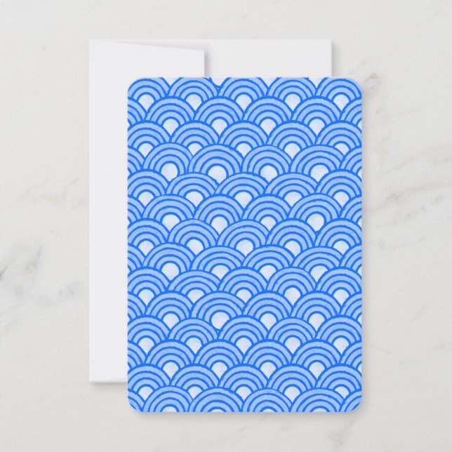 Tarjeta de felicitación Cerulean Scales (Anverso)