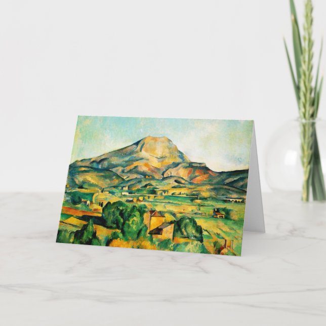 Tarjeta de felicitación Cezanne Mont Sainte-Victoi (Anverso)