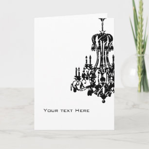 Tarjeta de felicitación Chandelier
