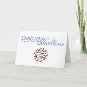 Tarjeta de felicitación Chanukah para navidades