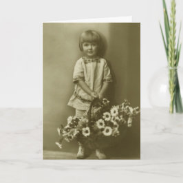 Tarjeta de felicitación - chica de la tarjeta del
