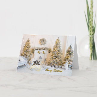 Tarjeta de felicitación Chihuahua de Feliz Navidad