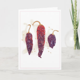Tarjeta de felicitación CHILI PEPPERS