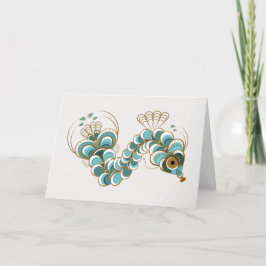 Tarjeta de felicitación Chimera - Caballo marino p