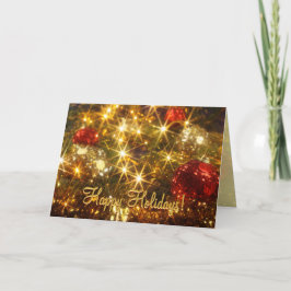 Tarjeta de felicitación chispeante del navidad
