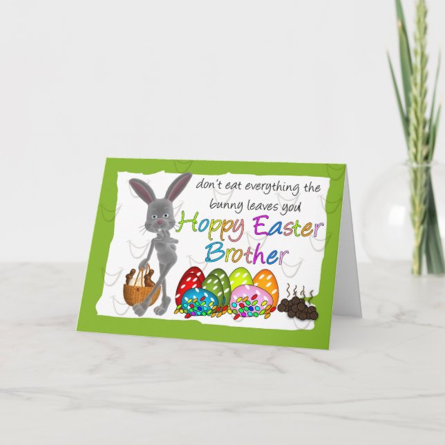 Tarjeta de felicitación chistosa de Pascua de la (Anverso)