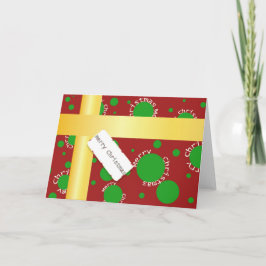 Tarjeta de felicitación Christmaspackage