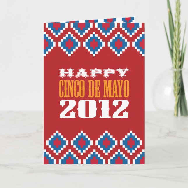 Tarjeta de felicitación Cinco de Mayo (Anverso)