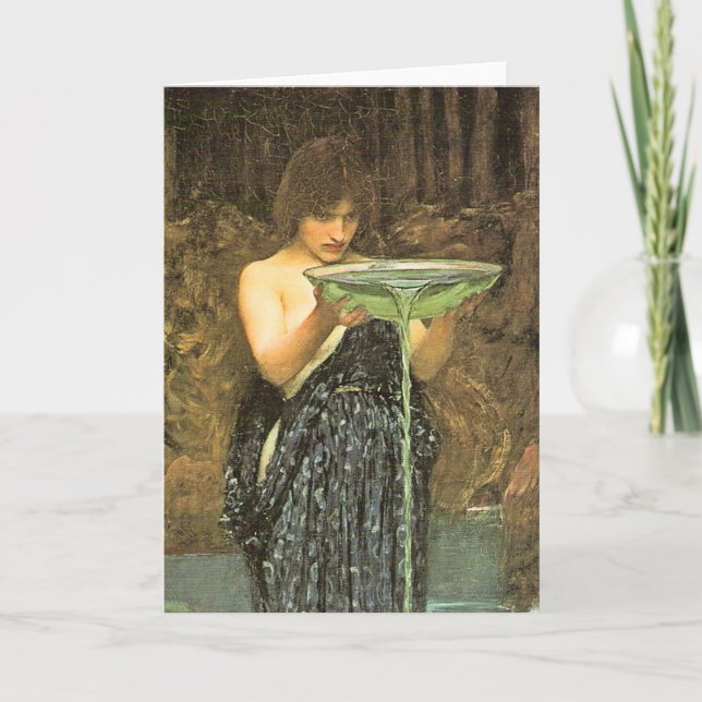 Tarjeta de felicitación Circe Invidiosa (Anverso)