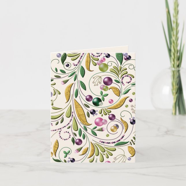 Tarjeta de felicitación - círculo toscano (Anverso)