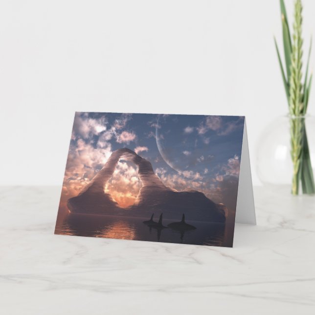 Tarjeta de felicitación circunpolar (Anverso)