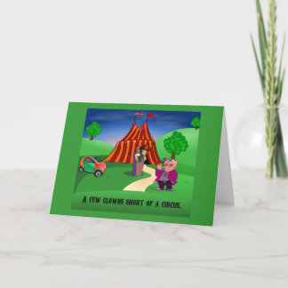 Tarjeta de felicitación Circus