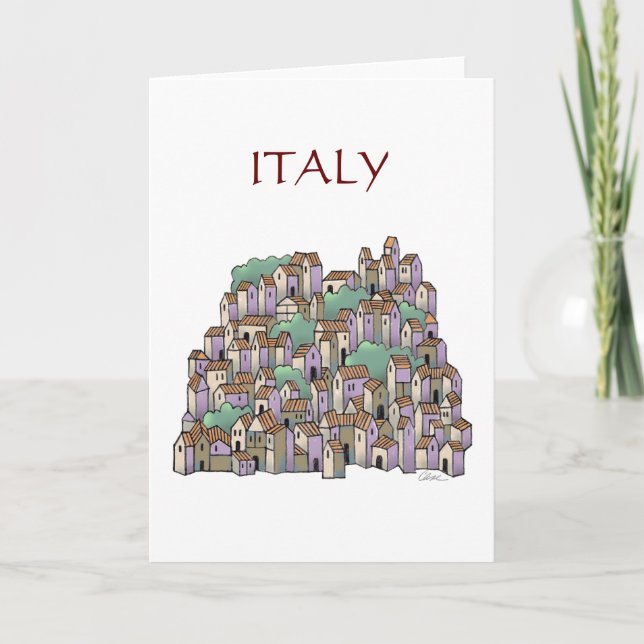 Tarjeta de felicitación Citta Vecchia (Anverso)
