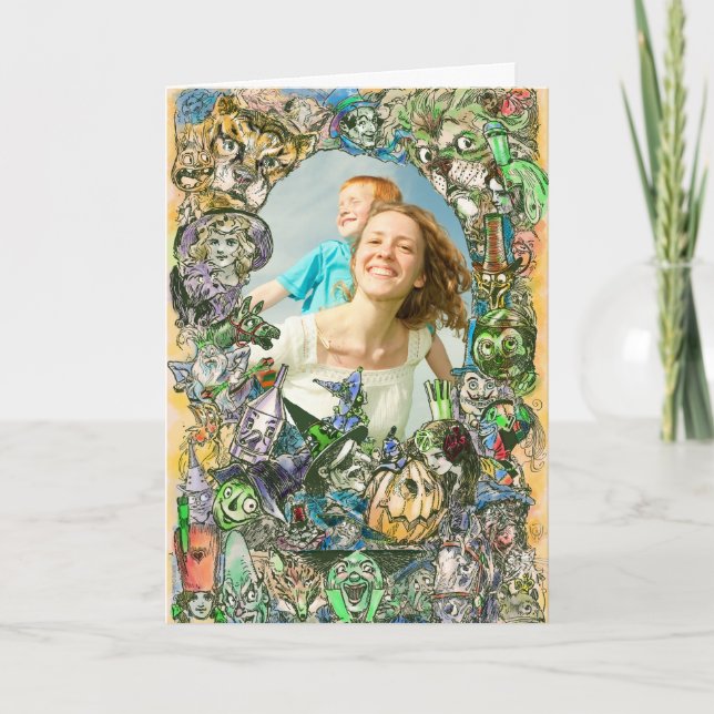 Tarjeta de Felicitación Clásica del Mago de Oz (Anverso)