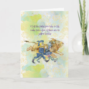 Tarjeta de felicitación clásica del mago de Oz - L