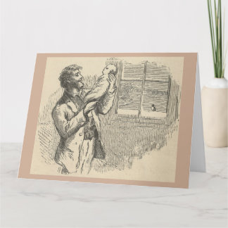 Tarjeta de felicitación clásica del recién nacido