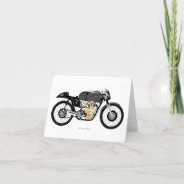 Tarjeta de felicitación clásica para motocicletas 
