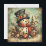 Tarjeta de felicitación clásica vintage de Navidad<br><div class="desc">tarjeta de felicitación clásica vintage de navidad</div>