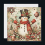 Tarjeta de felicitación clásica vintage de Navidad<br><div class="desc">tarjeta de felicitación clásica vintage de navidad</div>