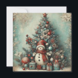 Tarjeta de felicitación clásica vintage de Navidad<br><div class="desc">tarjeta de felicitación clásica vintage de navidad</div>