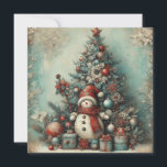 Tarjeta de felicitación clásica vintage de Navidad<br><div class="desc">tarjeta de felicitación clásica vintage de navidad</div>
