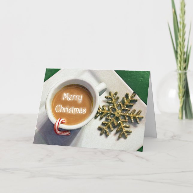 Tarjeta de felicitación Coffee Latte / Cappucccino (Anverso)